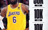篮球比分专家推荐-311俱乐部达成！詹姆斯的每个脚印都是NBA历史