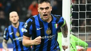 劳塔罗在欧战为国米打进22球，国米队史仅次于阿尔托贝利的35球